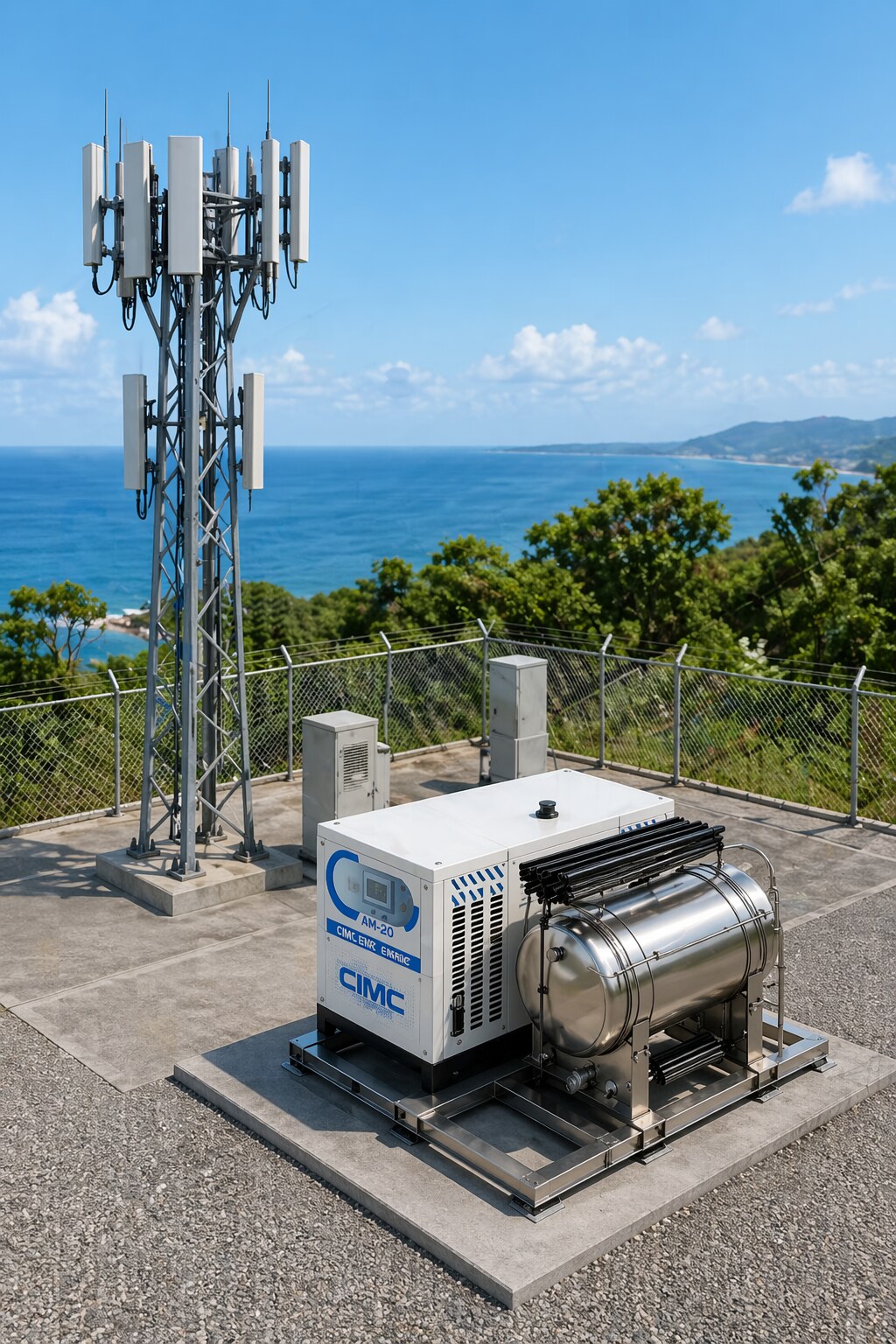 CIMC ENRIC AM20 LNG micro gas power station for telecom base station energy supply