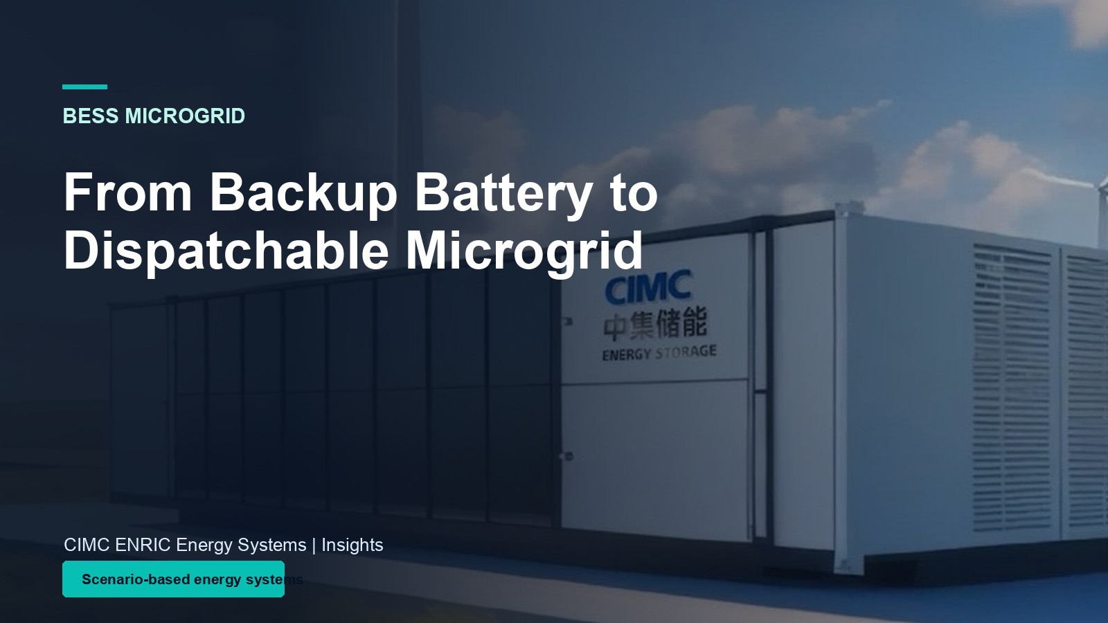 From Backup Battery to Dispatchable Microgrid: Why BESS-First Planning Matters
