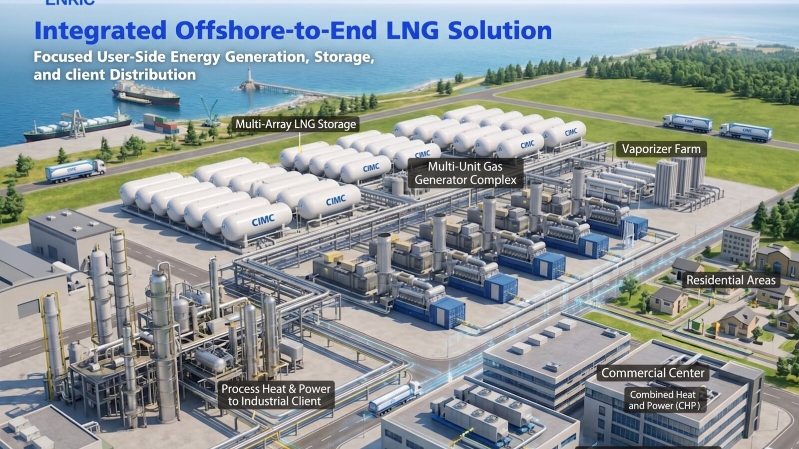 Associated gas field source to modular power station calculation route